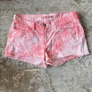 J.Brand cut-off pink tie-dye shorts Sz. 28